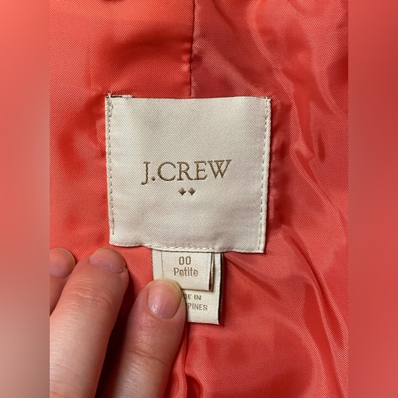 J. Crew City Coat, Wool Blend, Bright Red | Sz 00p - Picture 2 of 5